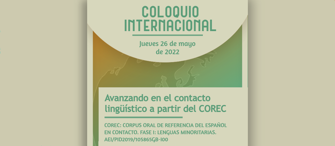 Coloquio Internacional 2022: cartel del evento del día 26 de mayo